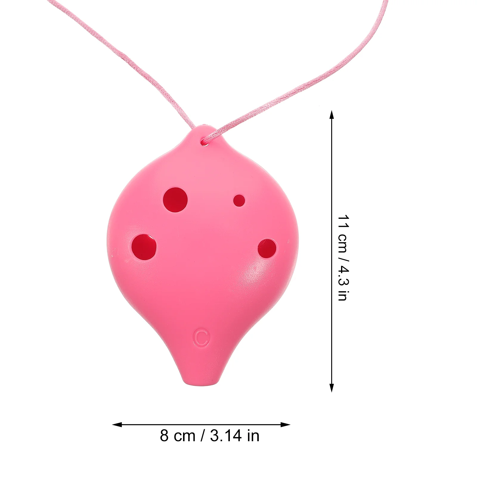 Ocarina Portable 6-hole Beginner Practice Wind Instrument Plastic Creative Baby Alto