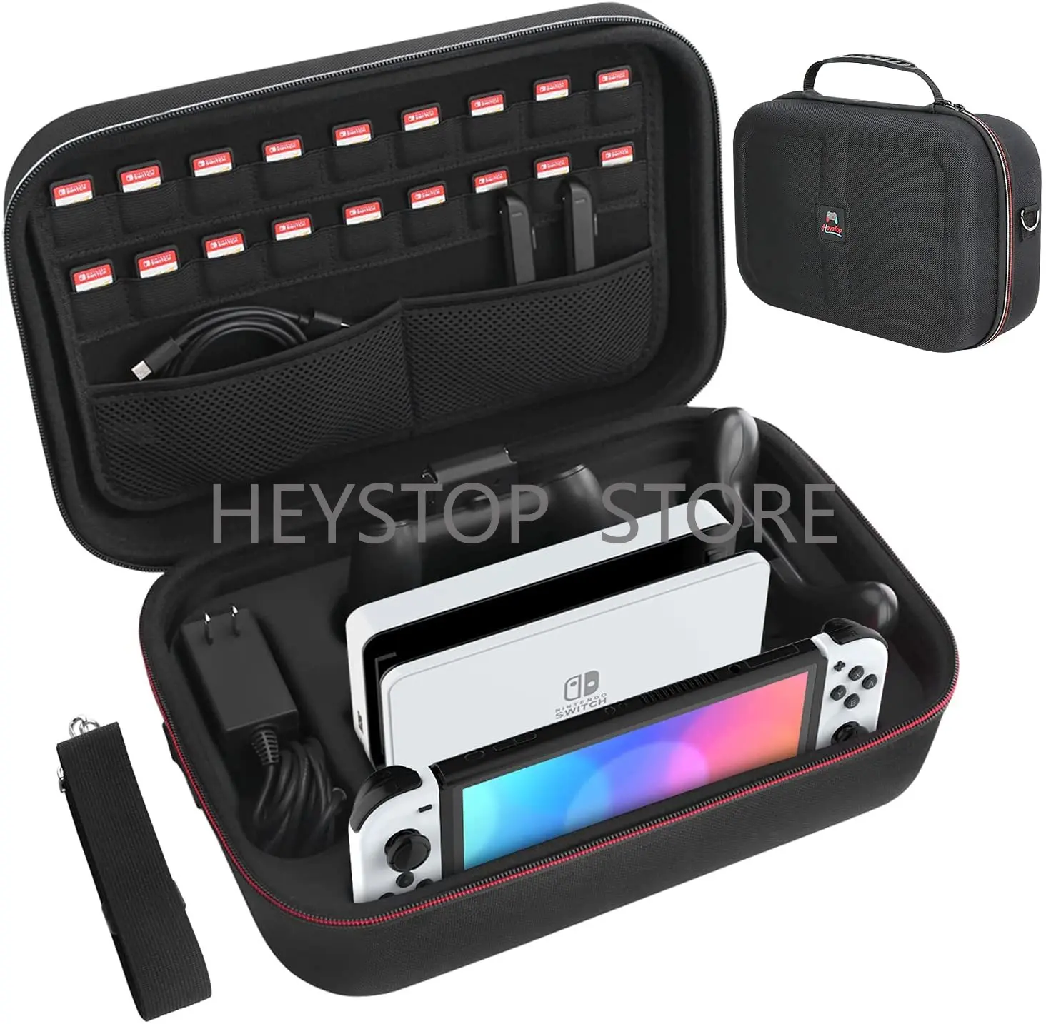Чехол для хранения HEYSTOP совместимый с моделью Nintendo Switch/Switch OLED чехол переключателя