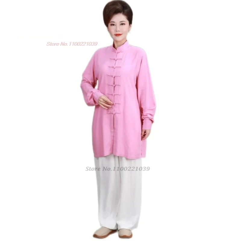 2024 китайский кунг-фу тай чи одежда для боевых искусств традиционный хлопок и лен