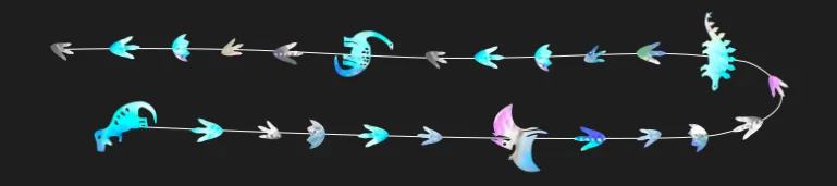

Латте арт динозавры детские украшения