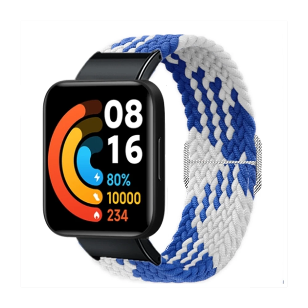 Нейлоновый ремешок для часов Xiaomi Mi Watch lite плетеный эластичный браслет Redmi 2 1 |
