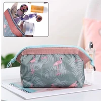 women travel flamingo make up bags girl cosmetic bag makeup portable beauty organizer toiletry pouch storage kit bath case