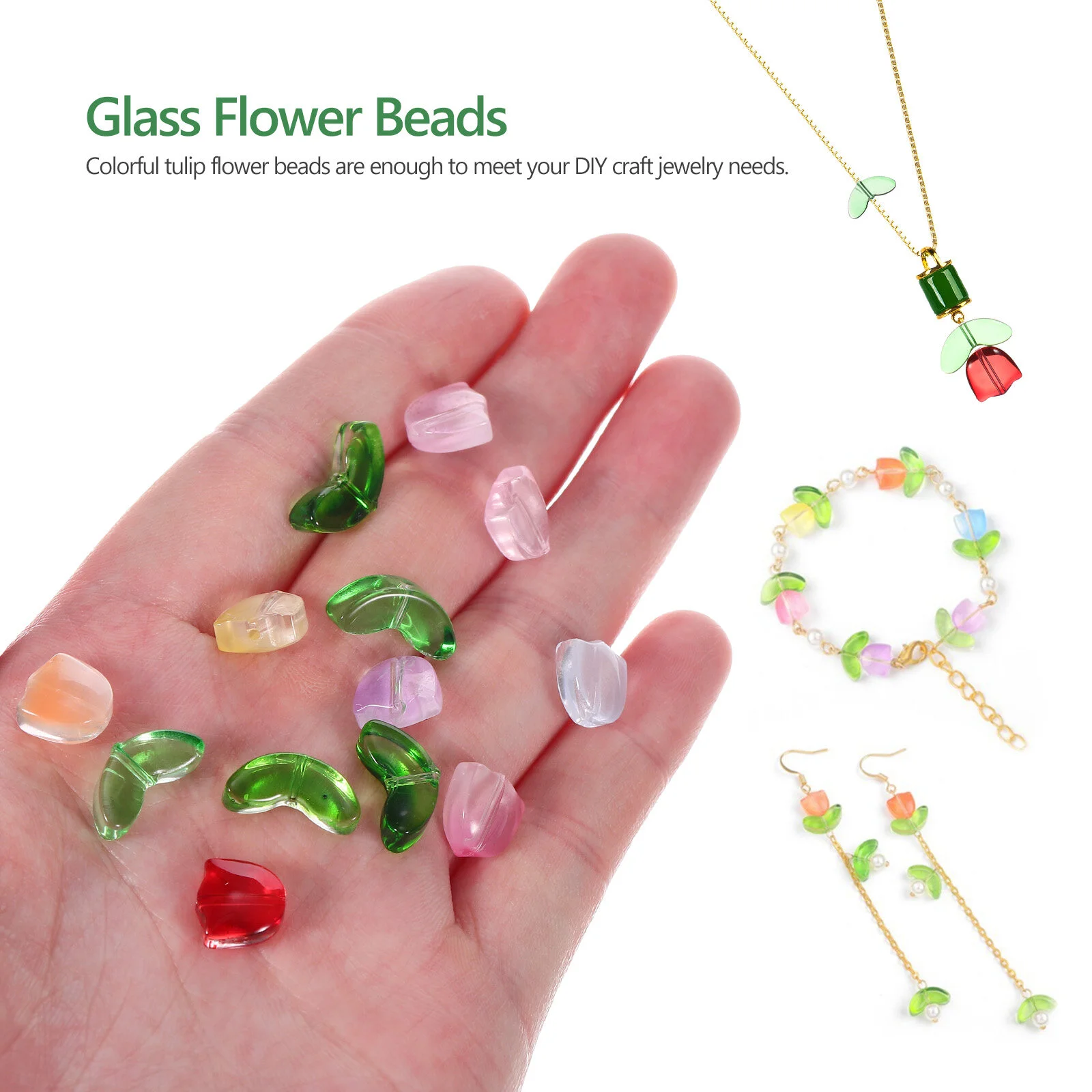 

Crafting Supplies Small Glass Beads Jewelry Making Bracelet Kit Crystal Colored Bracelets