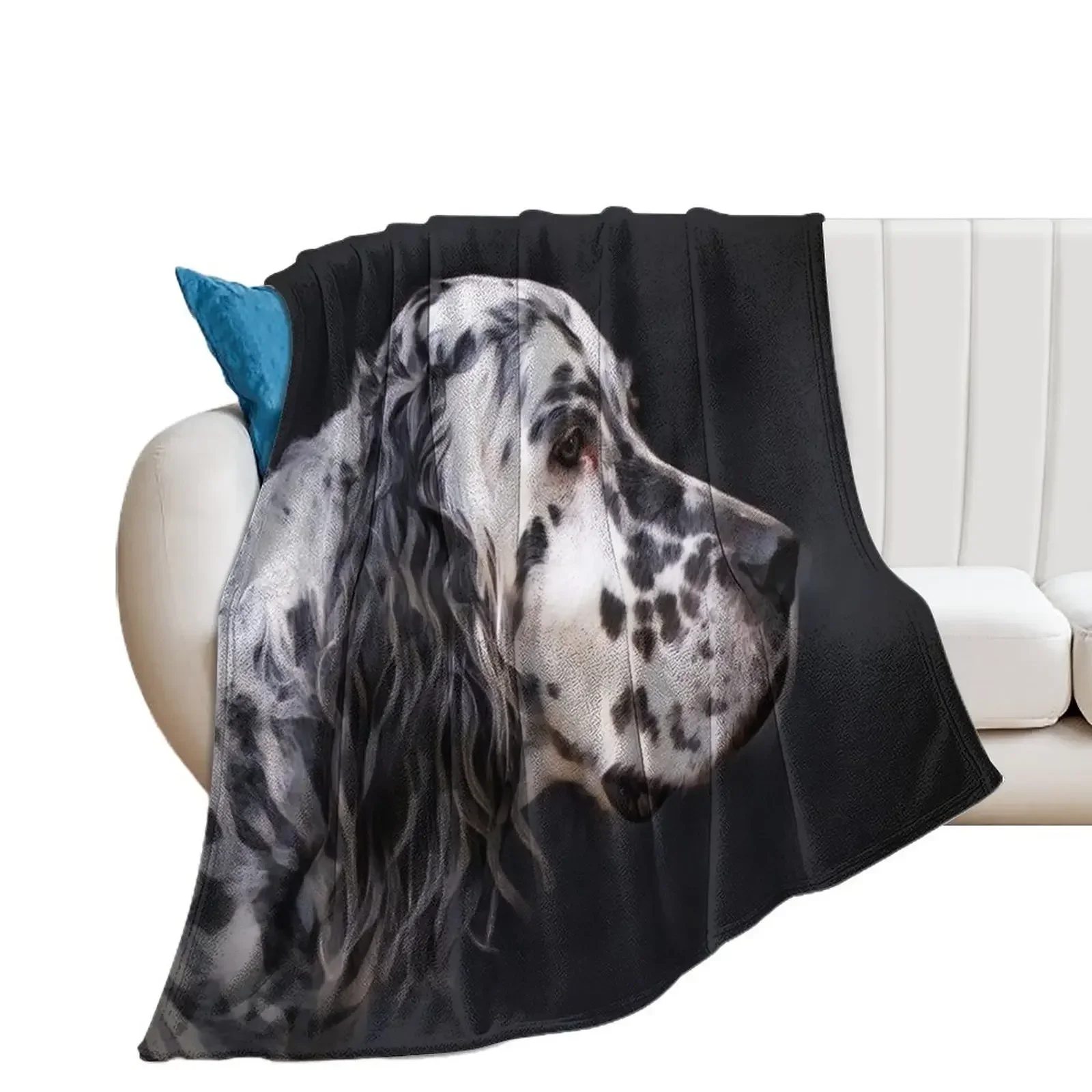 Английский Setter собака с дымчатыми глазами плед одеяло для младенцев теплые на