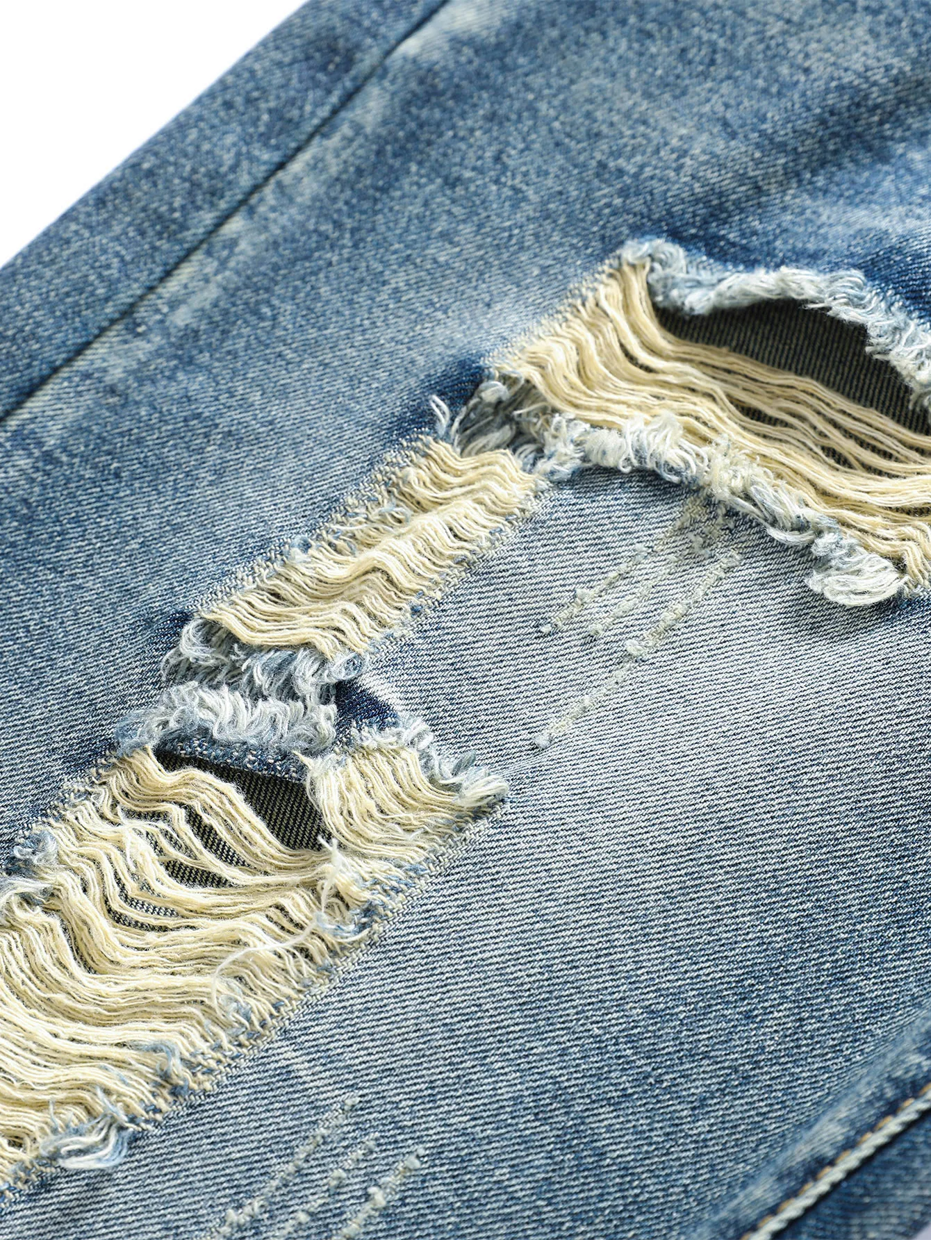 Мужские рваные потертые отбеливающие моющиеся джинсы-выглядят стильно и удобно!