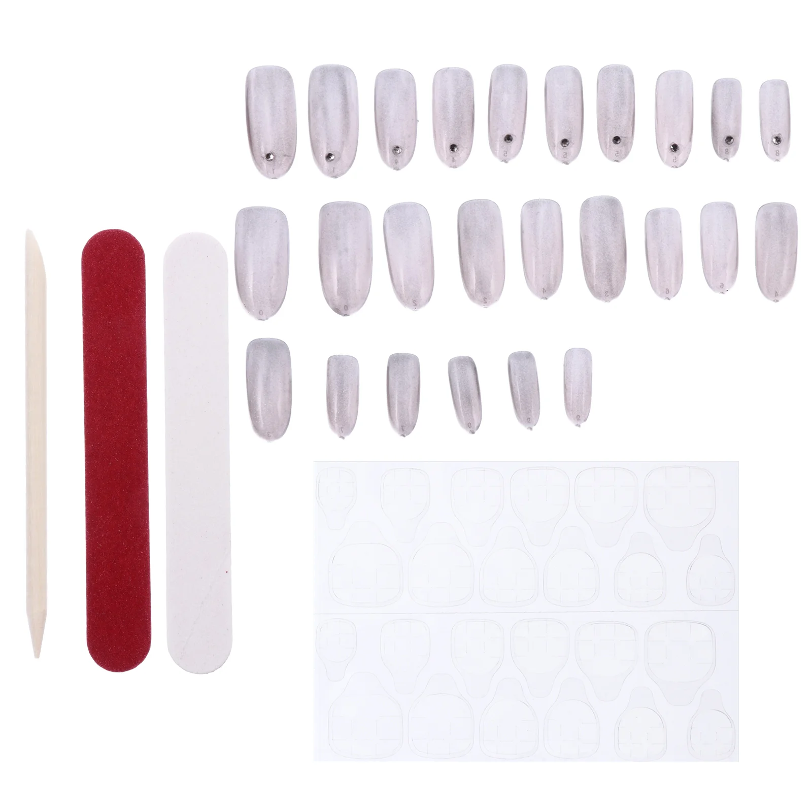 

24 шт. рождественские Стразы накладные ногти блестящие съемные накладные ногти