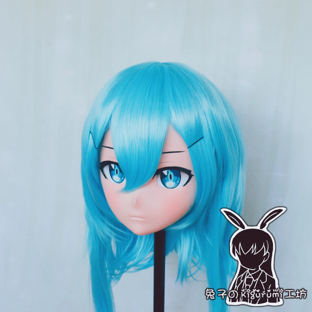 

(KMY015)Customize Character Female/Girl Resin Kig Full/Half Head With Lock Anime Cosplay Japanese Animego Kigurumi Mask