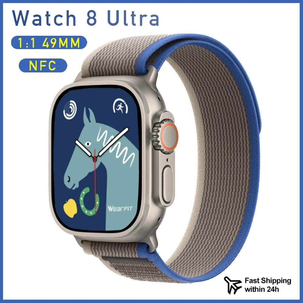 

49mm Smart Watch Ultra Series 8 Men Women 2022 Smartwatch NFC Waterproof Sports watch Bluetooth Call Wireless Charging for apple