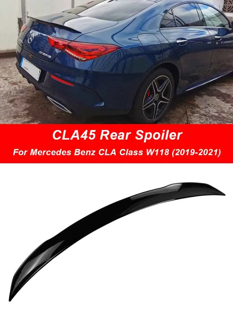 Для Mercedes Benz CLA Class W118 C118 2019-2023 CLA45 AMG стиль задний спойлер багажника крыло CLA200 CLA220