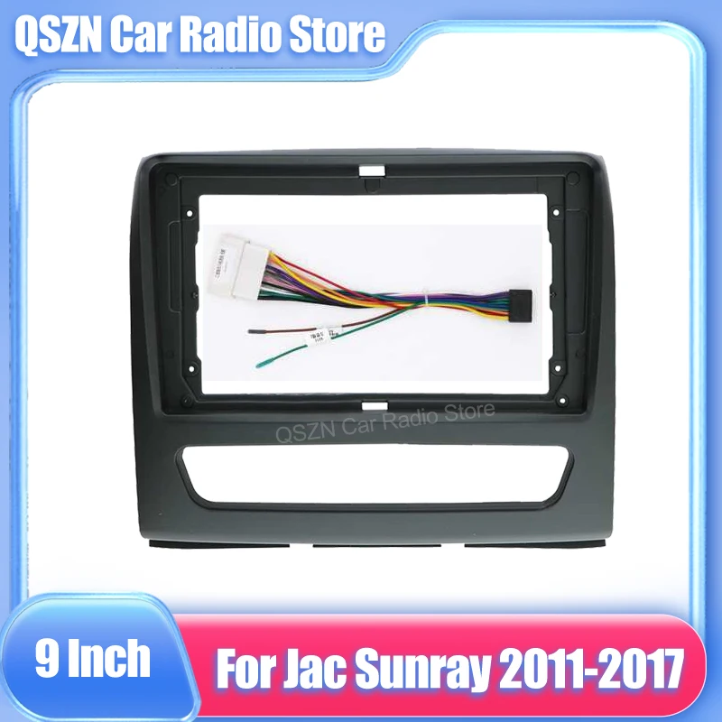 

Car Frame 9 INCH 2 din Car Audio GPS Navigation Fascia Panel Car dvd Plastic Frame Fascia For Jac Sunray 2011-2017 Car Radio