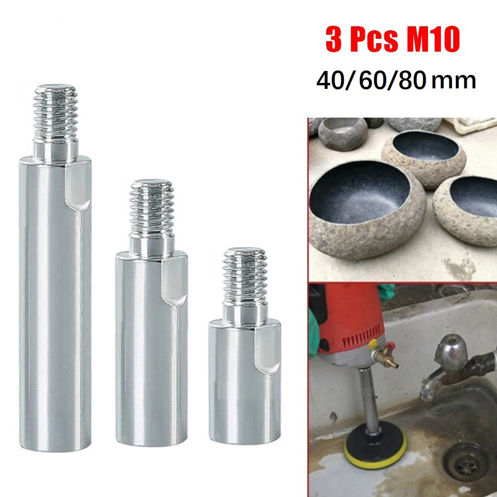 

3Pcs M14 Angle Grinder Extension Rod 40/60/80mm Thread Adapter Rod Polishing Pad Grinding Connection Rod Polisher Accessories