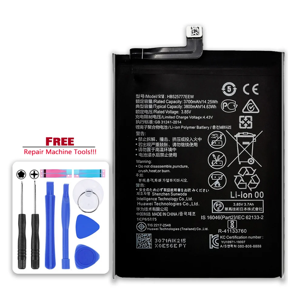 

Battery HB525777EEW HB536378EEW For Huawei P40 Pro P40Pro ELS-NX9 ELS-N04 Bateira