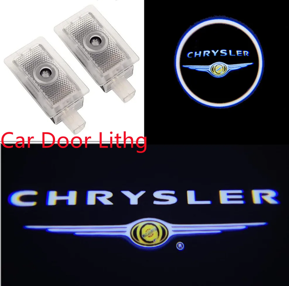 

2Pcs Car LED logo Door Warning Light Laser Marker Projector Lamp for Chrysler 300 300c 200 200c Sebring Lancia Thema Auto Parts