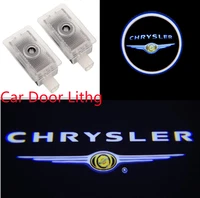 2pcs car led logo door warning light laser marker projector lamp for chrysler 300 300c 200 200c sebring lancia thema auto parts