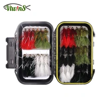 vitwins copper bead head wooly bugger nymph fly fishing streamer flies patterns fishing lure bait with waterproof fly tying box