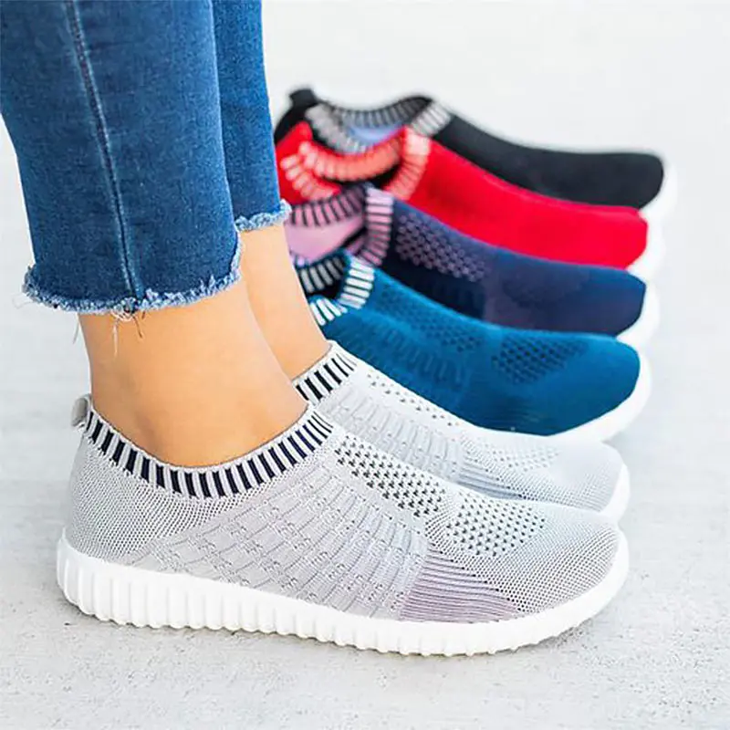 Shoes for Women Sneakers Solid Color Round Toe Light Comfortable Breathable Casual Shoes Women Platform Sneakers Socks Shoes