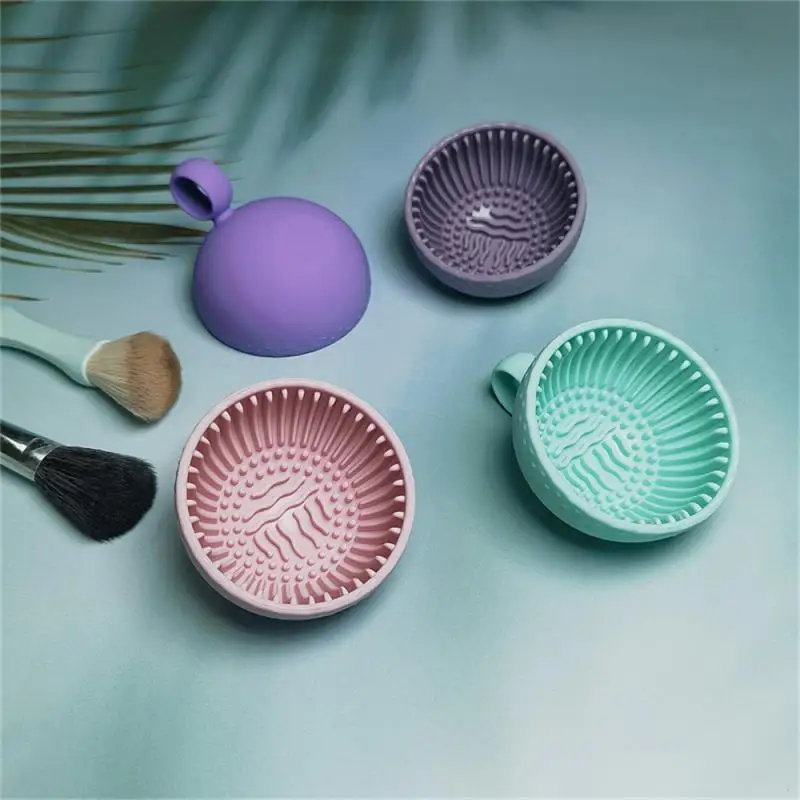 

Powder Puff Cleaning Bowl Non-toxic Quick Cleaning Soft And Comfortable Easy To Carry Deep Cleansing Makeup Brushes Safety