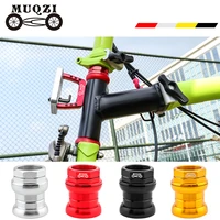 muqzi mtb bike 34mm headset for brompton folding bicycle ultralight thread 1 18 28 6mm straight tube fork headset cycling part