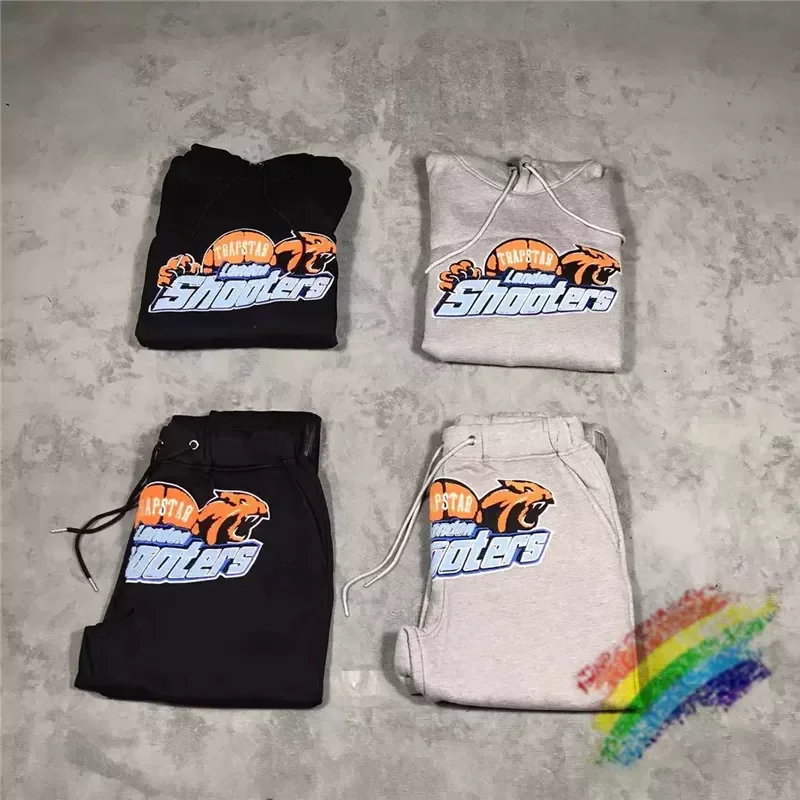 

Новинка 2022fw синяя Тигровая трапециевидная вышитая Толстовка с капюшоном для мужчин и женщин мужской пуловер с капюшоном толстовки для мужч...