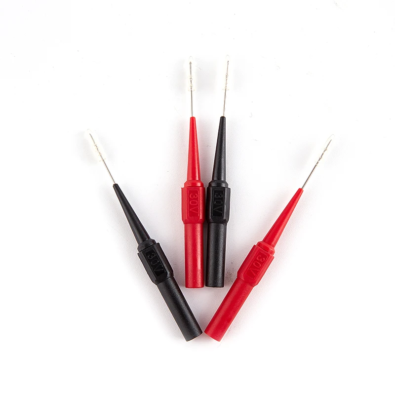 

4Pcs 0.7MM 30V Diagnostic Tools Multimeter Test Lead Extention Back Piercing Needle Tip Probes Automotive Kit Machine
