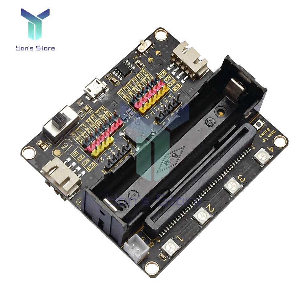 

Super Bit Expansion Board Module Onboard 18650 3.7V Battery Charging or Micro:bit USB Interface 5V Charging Expansion Board
