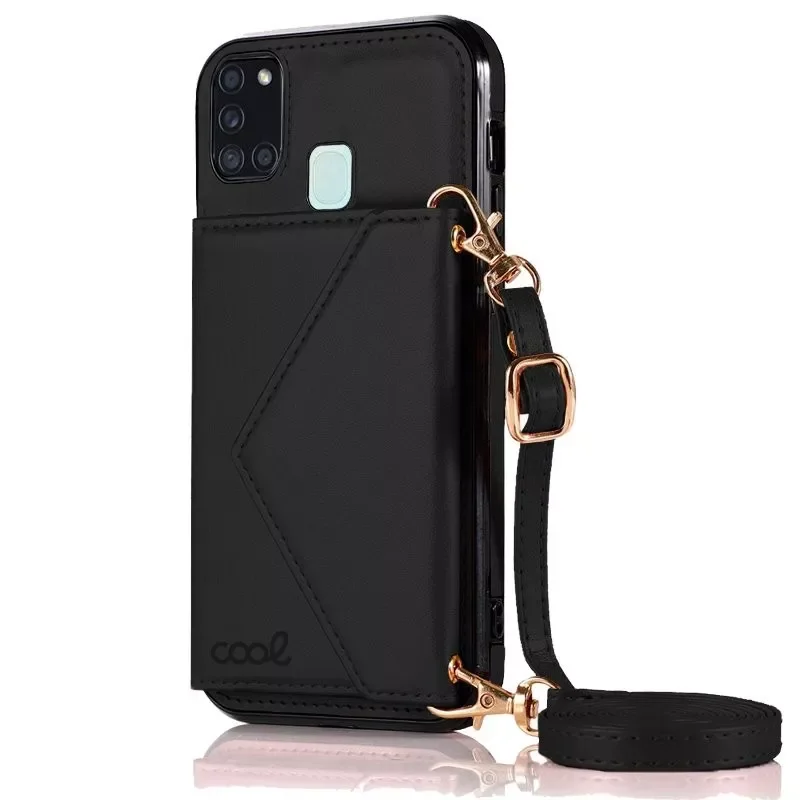 

NEW2023 COOL case A217 Galaxy A21s pendant Wallet Black
