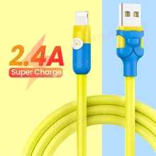 USB Cable for iPhone 15 14 13 12 11 Pro Max Xs X 8 Plus Cable 2.4A Fast Charging Cable for iPhone Charger Cable USB Data Line 2m
