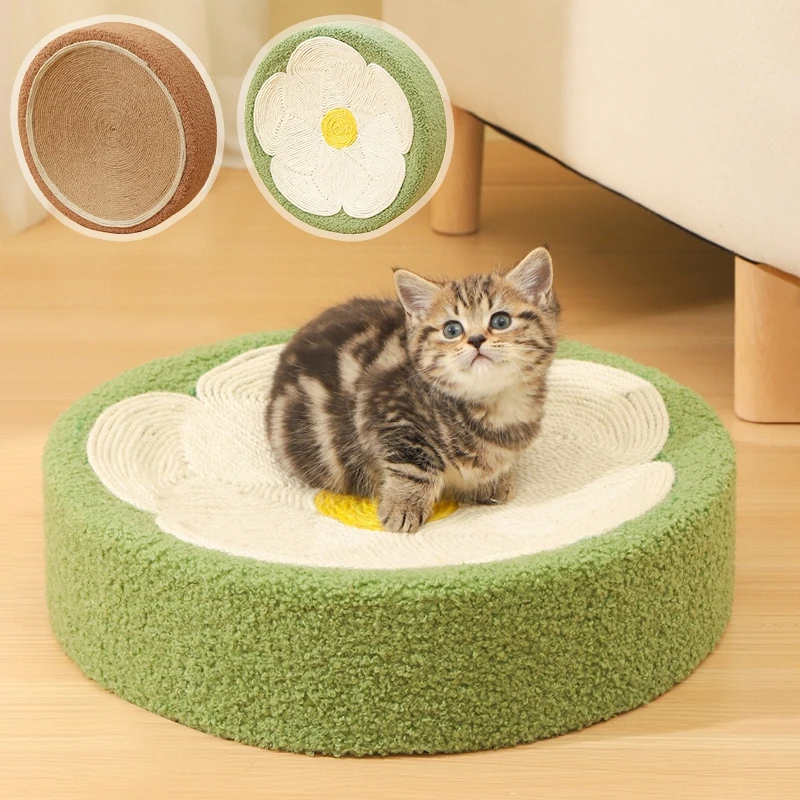 

Cat Scratch Protection Bed Sofa Cute Cat Scratching Bed Durable Round Cat Scratch Protection Paw Toy Scraper Nest for Cats