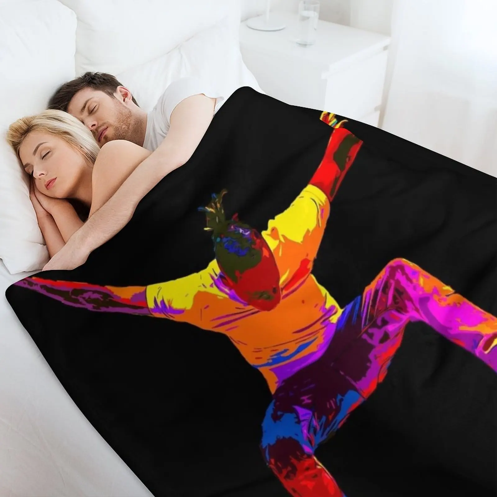 Цветное одеяло Kickflip роскошные зимние кровати меховые одеяла