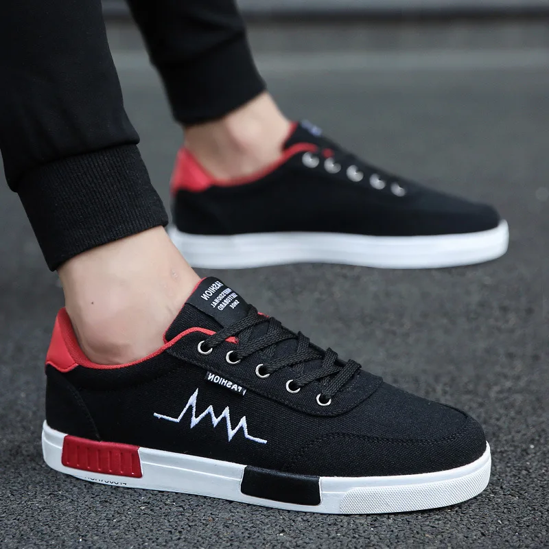

2022 New Men's Sports Casual Shoes Lace Up Trend Lightweight Comfortable Breathable Walking Sneakers Student Shoes