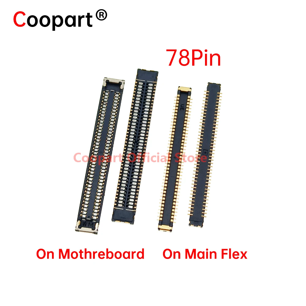 5 шт. 78pin ЖК FPC Разъем для Samsung Note 10 Lite/ N770F/DS A31 A315 A315F A41 A415 разъем для экрана дисплея на материнской плате 40pin