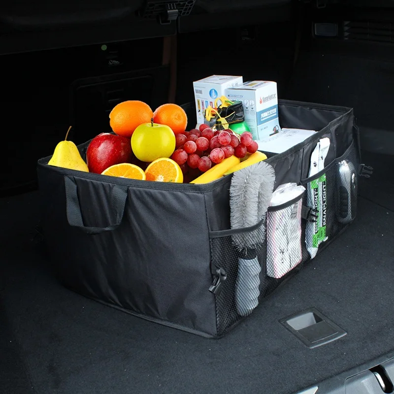 

Car Multi-Pocket Trunk Organizer Bag Large Capacity Folding Storage Bag Trunk Stowing & Tidying Trunk Organizer Car Accessories