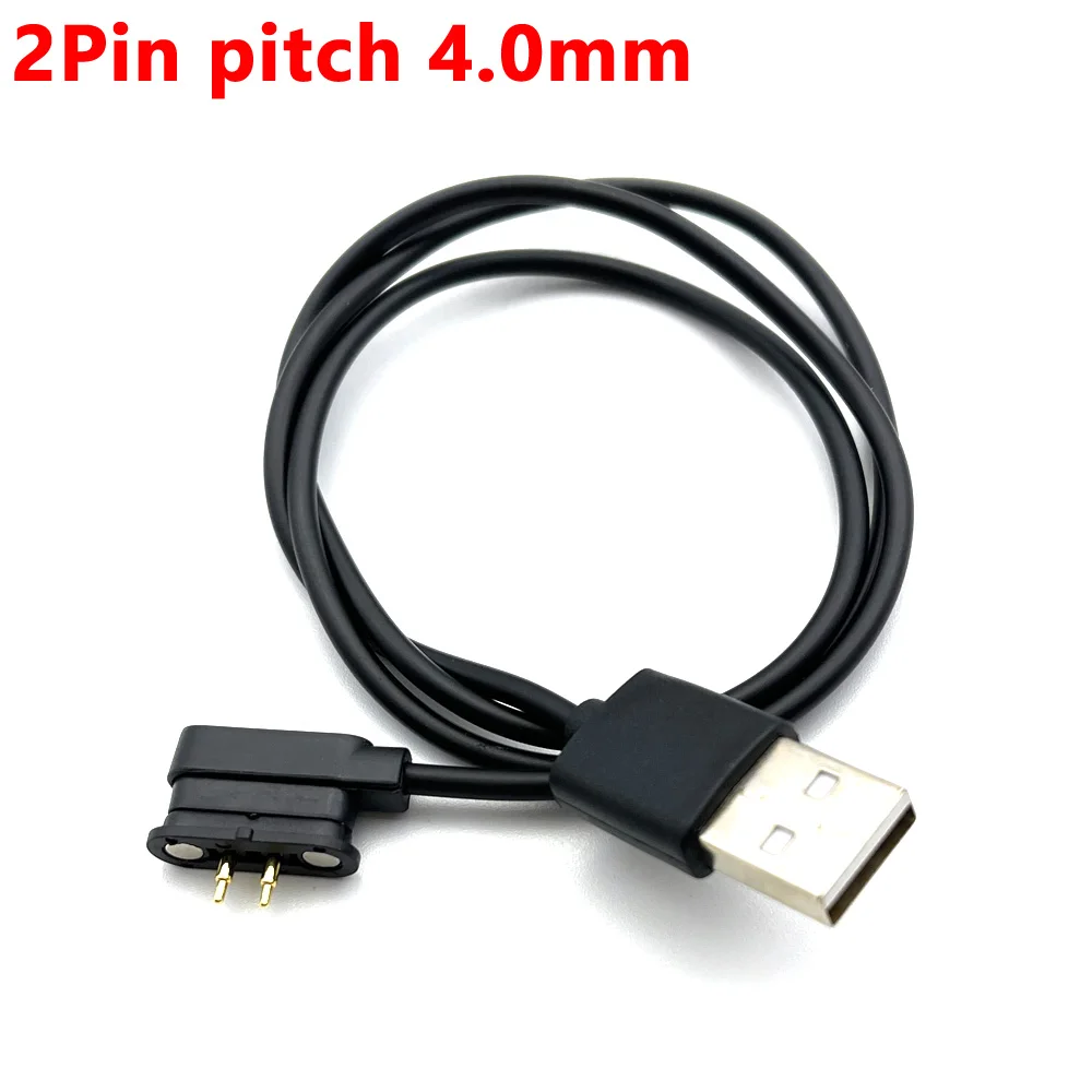 

1pcs Magnetic Usb Charging Cable Smart Watch 4.0mm Male Female Pogo Pin Connector Power Solution 2 Pin Contact Pad PCB Solder