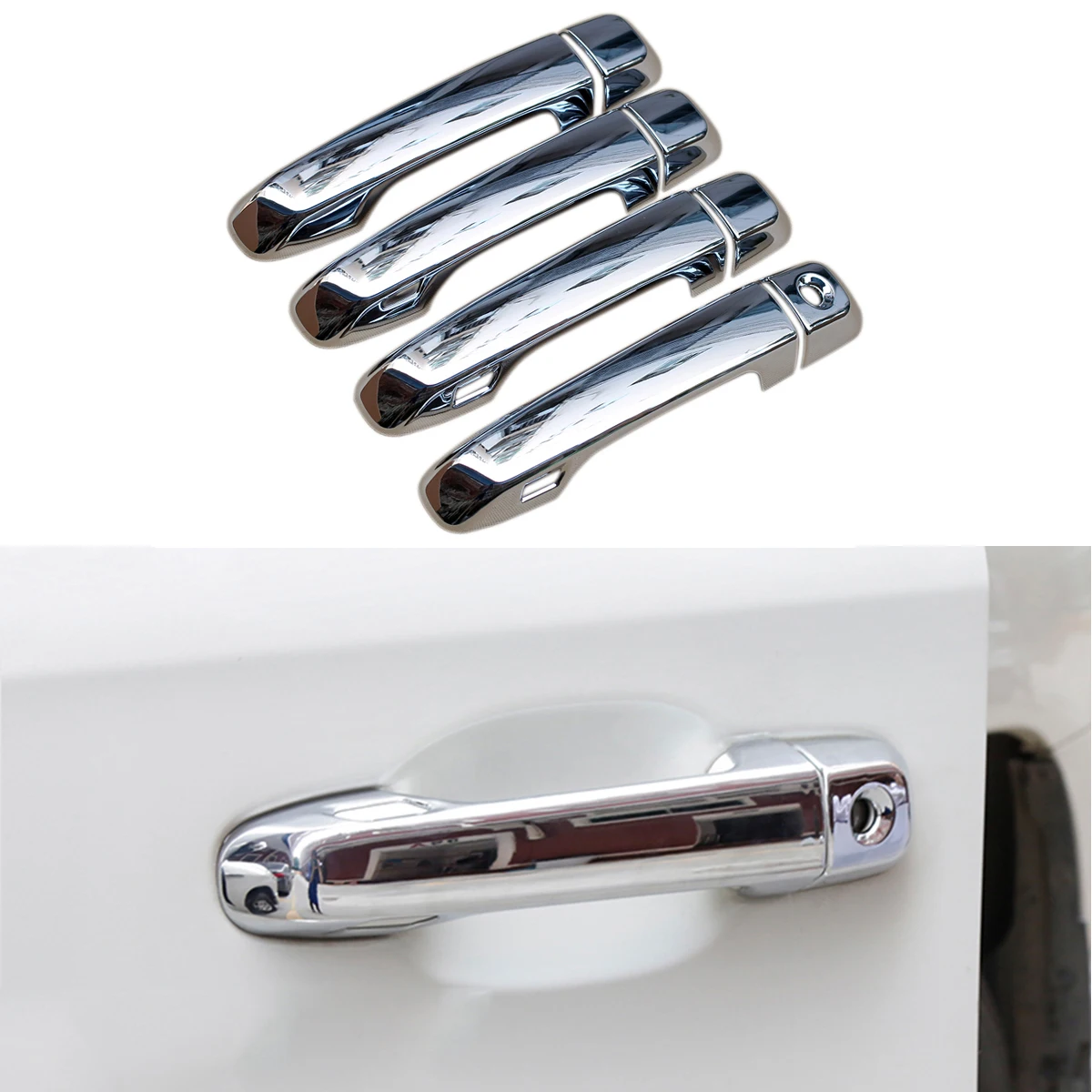 

Для Toyota Land Cruiser 200 LC200 2016 2017 2018 2019 ABS хром без ключа аксессуары для крышки