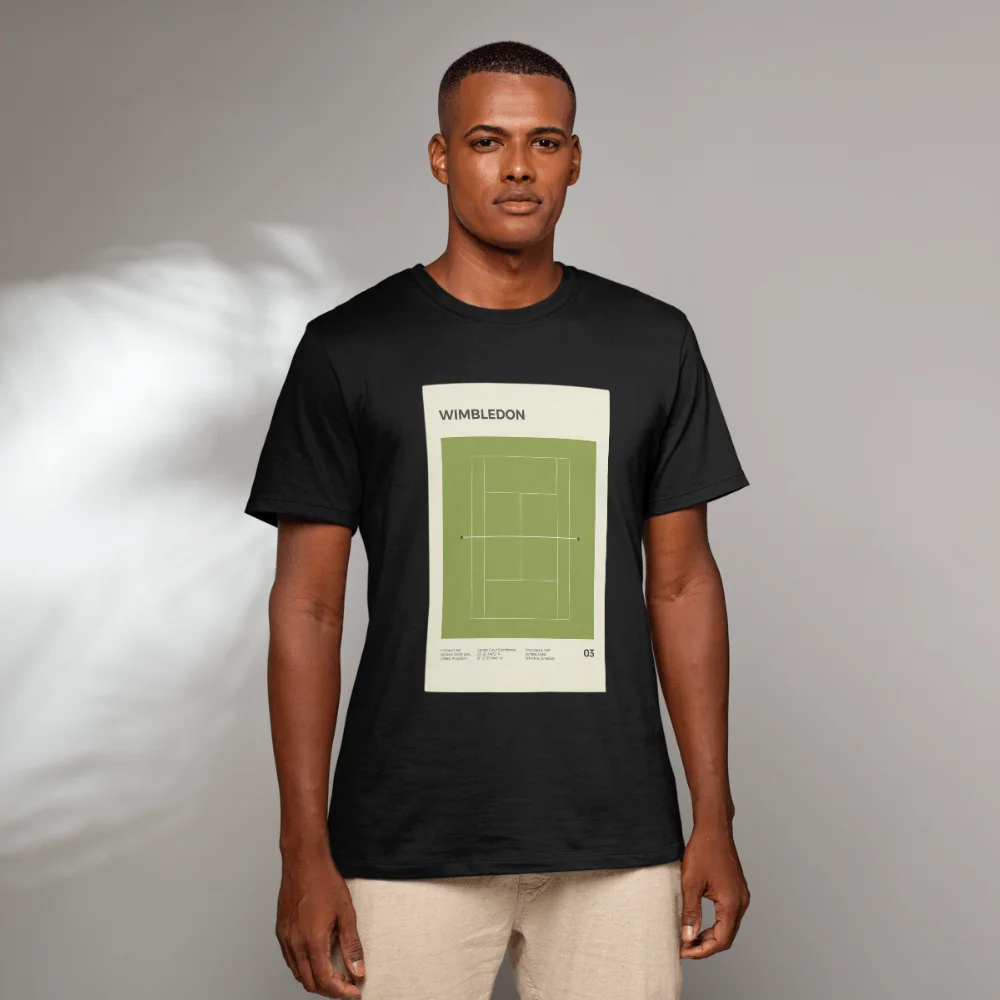 Футболка для теннисной корты Wimbledon-объятия наследия тенниса