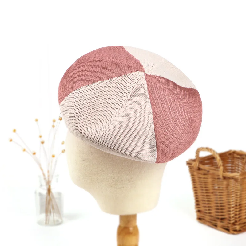 Women Girls Beret Hat Kpop French Cap Artist Bonnet Spring Summer Autumn Rainbow Color Hat for Female Youth Free Shipping