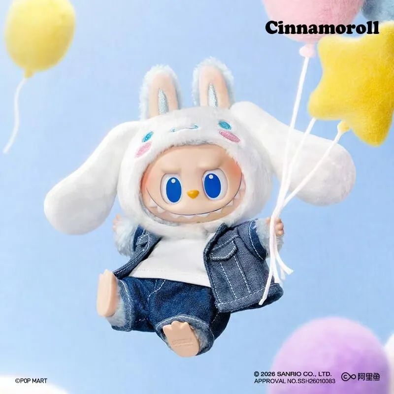 Коллекционная фигурка-сюрприз POP MART The Monsters Labubu X Sanrio Family: Кавайная виниловая плюшевая кукла, аниме-фигурка, модная игрушка, брелок, подарок (art.: 3920d8d97f3da) - 3920d8d97f3da