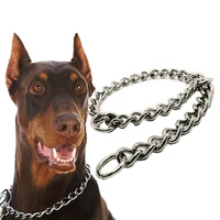 stainless steel dog collar big dog harness detachable p chain necklace lead leash accessories pitbull labrador pets supplies