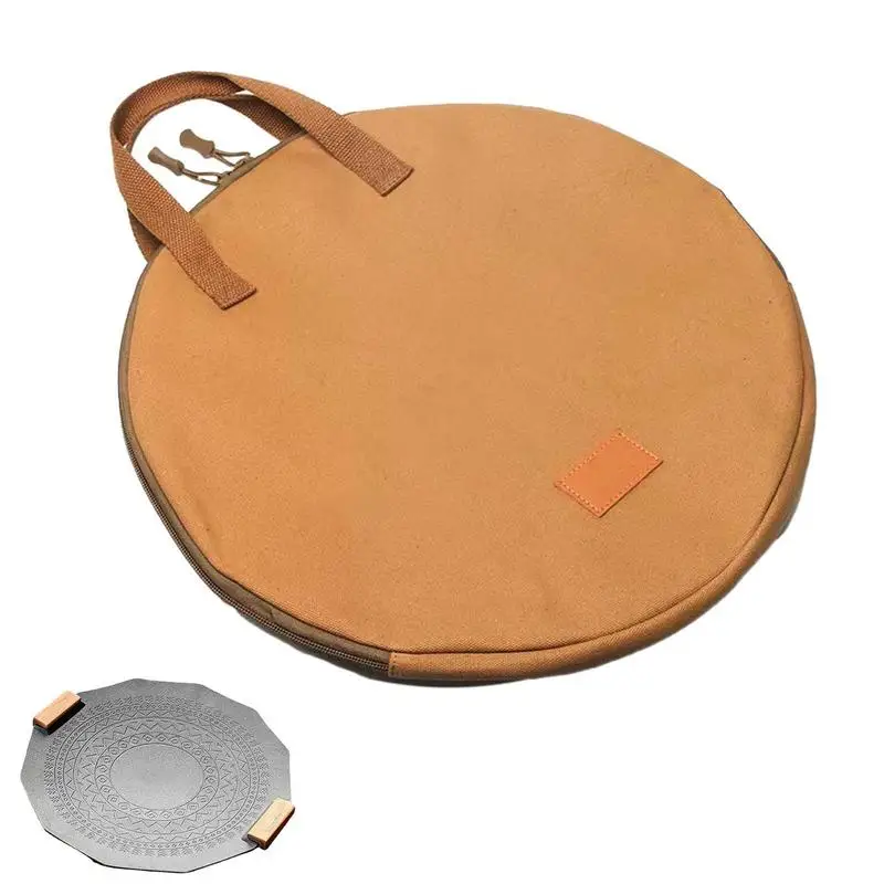 

Portable Cast Iron Skillet Bag Waterproof Grill Plate Frying Pan Bag Case Grill Pan Storage Bag For BBQ Accessories With Handdle