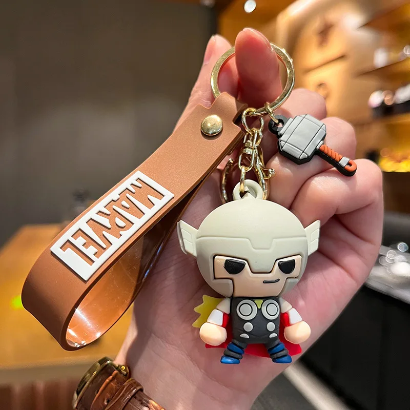 Брелок-браслет С Героями Marvel Силикагелем Дизайн Фигурки Железным Человеком