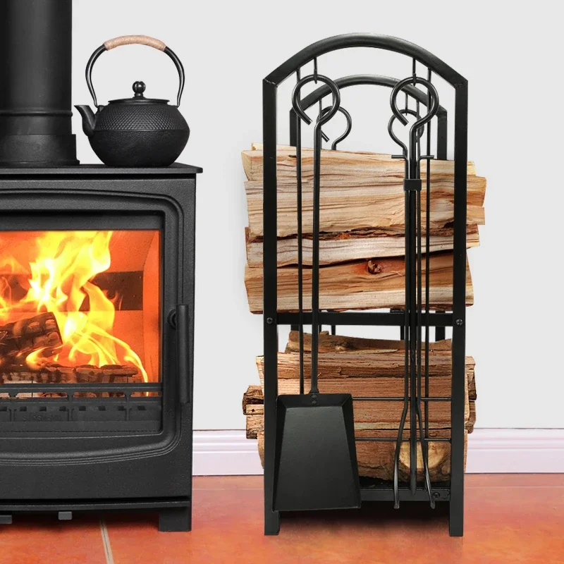 Настоящий пожарный камин подставка для дров каминные инструменты набор корзин