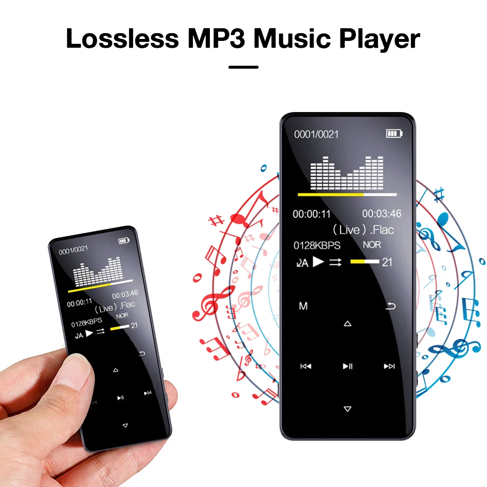 

Новый Bluetooth-совместимый MP3-плеер 5,0 без потерь, Hi-Fi Портативный Аудио MP4 видеоплеер с FM электронной книгой, встроенным 4 Гб