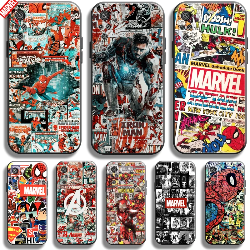 

Marvel Comics Logo For Xiaomi Redmi Note 10 10S 10T Pro Max 5G Phone Case Funda Liquid Silicon Silicone Cover Black Soft Back
