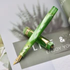 Перьевая ручка Kaigelu 316A, целлулоидная, с красивыми зелеными узорами, иридиевая, с наконечником, для офиса, бизнеса, подарочная ручка