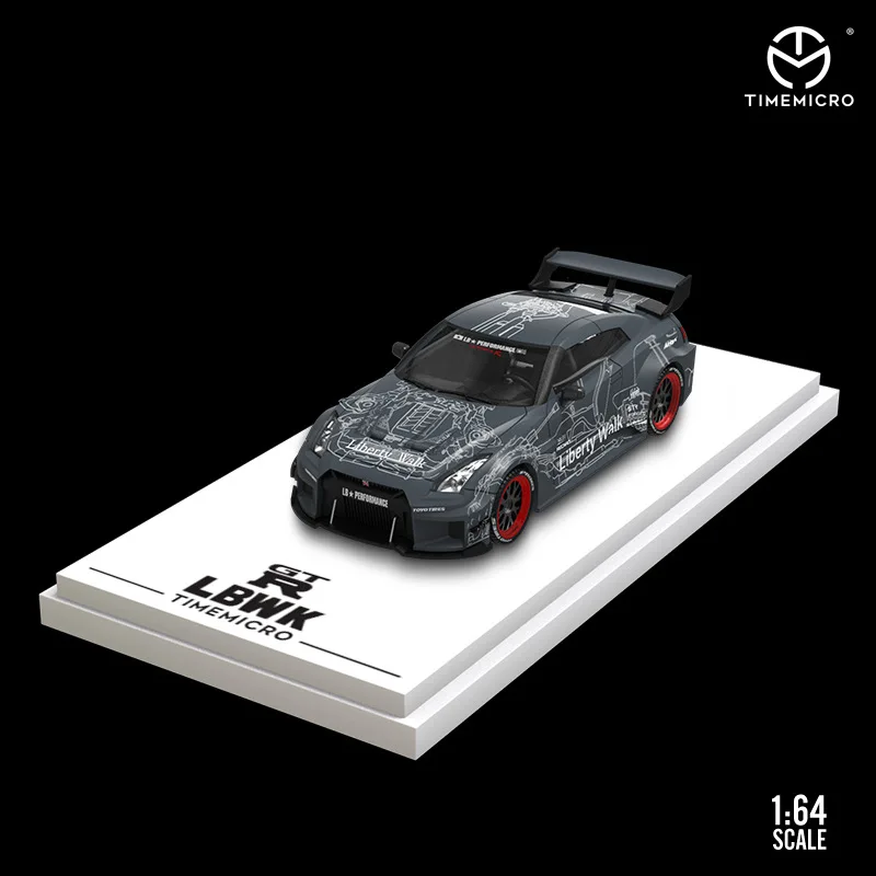 1: 64 Nissan GTR 3 0 Механическая серая Военная Зеленая версия имитационная модель