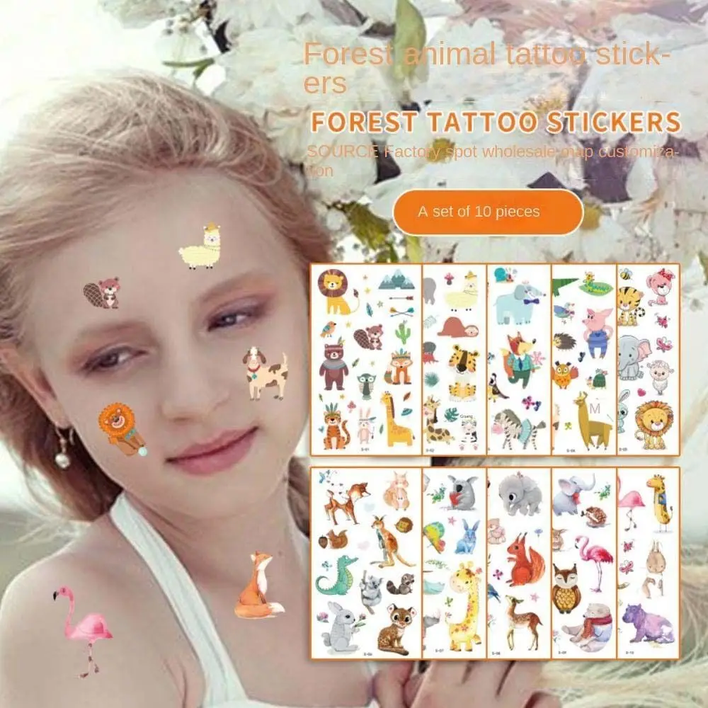 

Bee Lions Body Art Sticker Children Toy Kids Fake Tattoos Children Tattoo Stickers Cartoon Temporary Sticker
