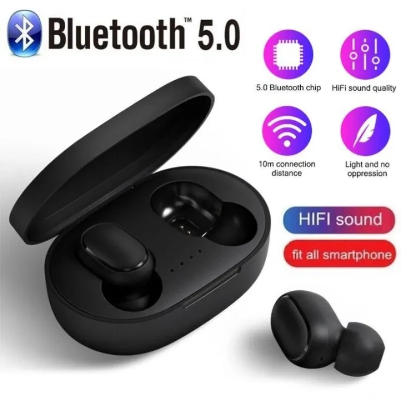 Original A6S TWS Wireless Headphones Bluetooth Earphone Sport Earbuds HIFI Headset With Mic For Xiaomi Samsung Huawei