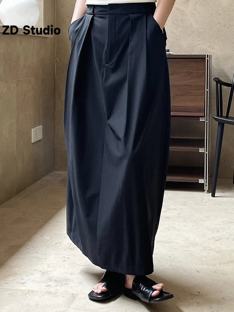 

[ZD Studio] Office Lady Skirt For Women High Waist Solid Color Designer Skirts Female Clothing 2023 Autumn New