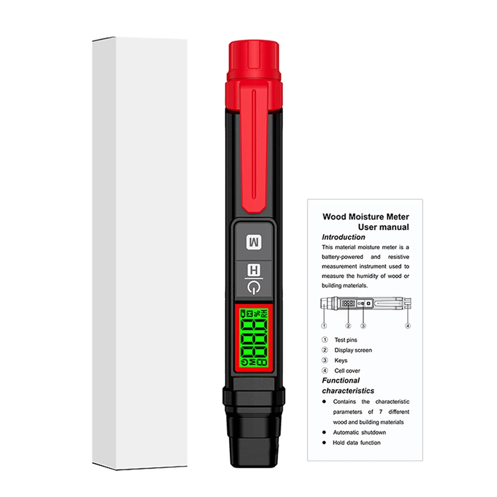 Цифровой измеритель влажности древесины HABOTEST HT67 бетона цемента кирпича с