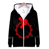 new seven deadly sins 3d hoodies nanatsu no taizai meliodas printed hoodie men women zipper sweatshirt anime boys girls jackets